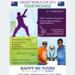 Happy NZ Tours Cricket - Event Poster Design